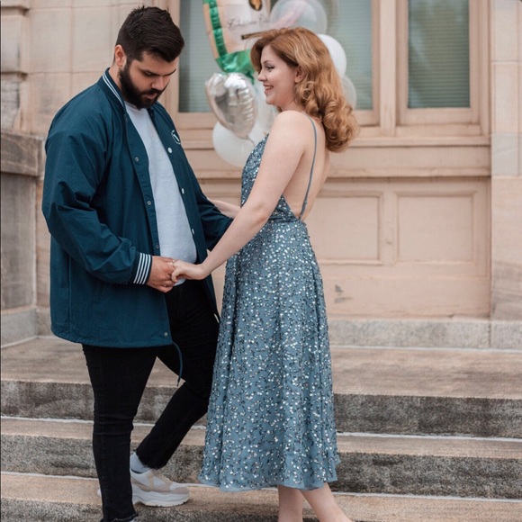 ASOS Blue midi Dress - Picture 2 of 6